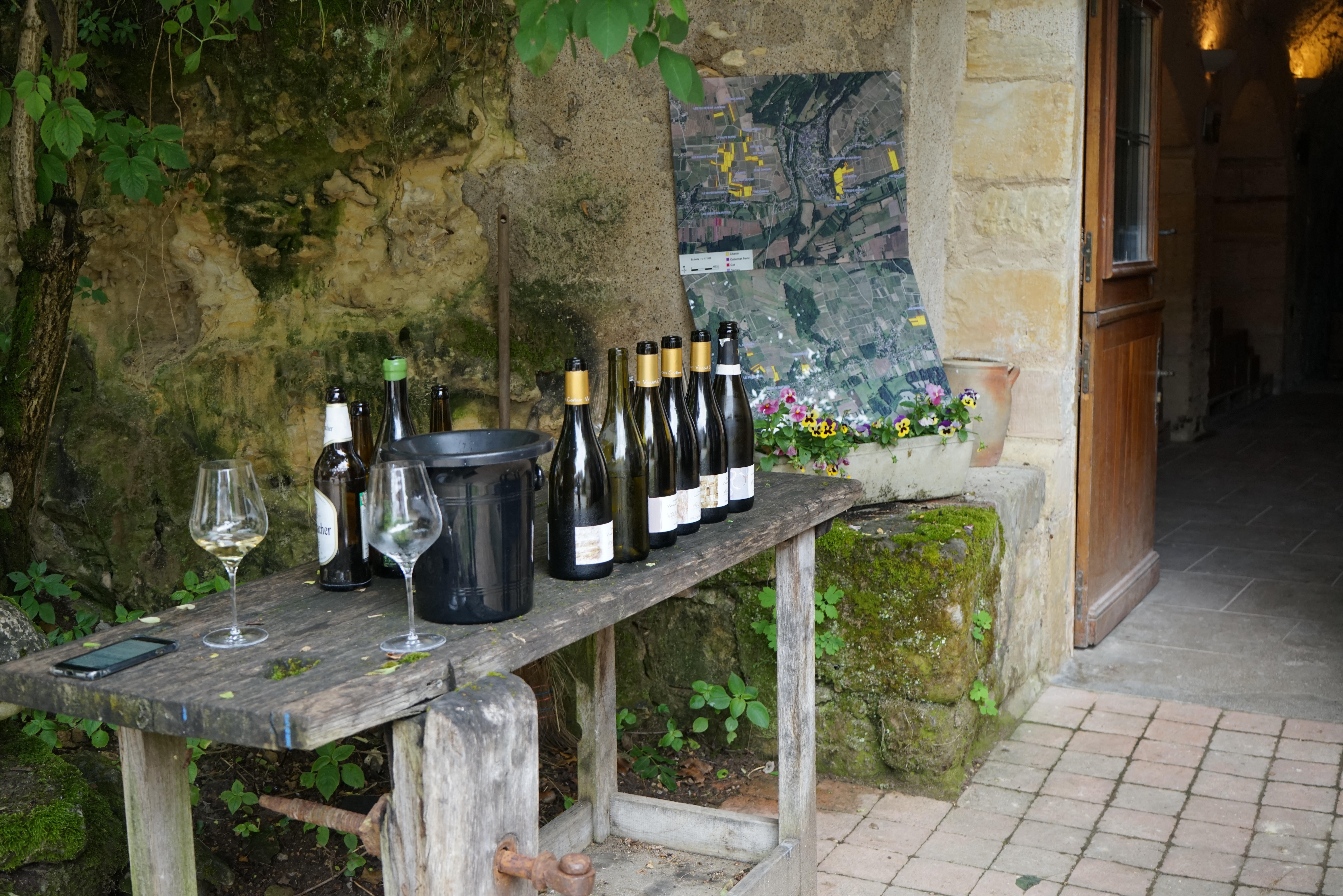 Bottles-for-tasting_Vincent-Careme_Vouvray_Loire-2024_Chris-Hanssen